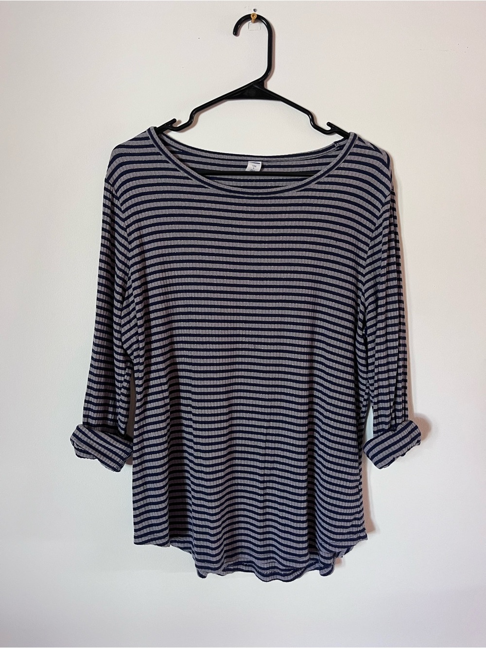 Cozy striped long-sleeved shirt